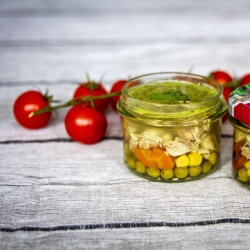 Słoik Prosty 235ml(fi82) Z Zakrętką Bordo 6szt